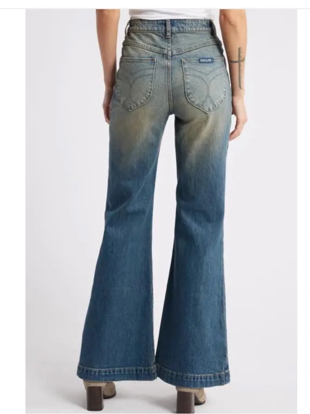 Rollas Eastcoast Mavis Flare Leg jeans - Picture 2 of 5